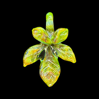 Mr. Gray Glass - Leaf Pendant