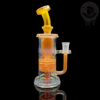 Leisure Glass - 14mm Gold and Silver Fume Brickstack Incycler
